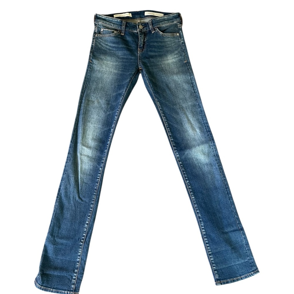 Anthropologie | Pilcro and the Letterpress Blue Straight Leg Jeans | Size 25
